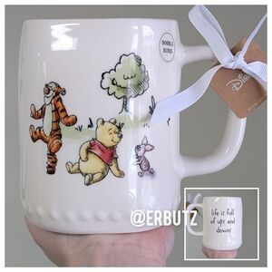 Rae Dunn x Disney LIFE IS FULL OF UPS AND DOWNS Winnie The Pooh & Friends Mug 🐻